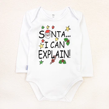 Детский боди Dexter’s с рождественским принтом santa 74 см белый (131759869215)