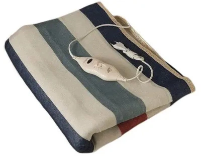 Простынь-грелка электрическая Electric Blanket 150х120см Полосы Разноцветные (1015)