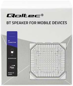 Głośnik przenośny Qoltec Bluetooth 3W Grey (50159)