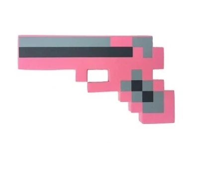 Игрушечный пистолет Minecraft Розовый