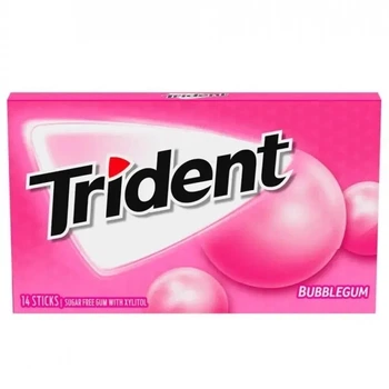 Жевательная резинка Trident bubblegum 14 шт