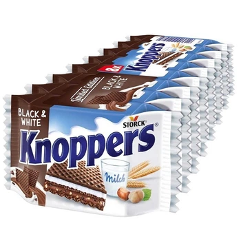 Вафли Knoppers Black&White limited editions из молока и нуги 125g