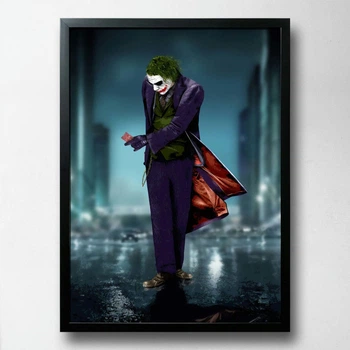Постер на ПВХ "Joker With Card" UkrPoster 2211570080 чорна рамка 50х70 см