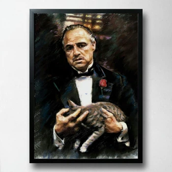 Постер на ПВХ "With Cat" UkrPoster 2211570016 черная рамка 50х70 см