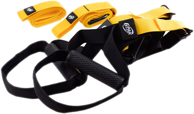 Taśmy do ćwiczeń 6PAK Nutrition Multi-Workout Straps P3 032 Czarno-żółte (5902811812153)