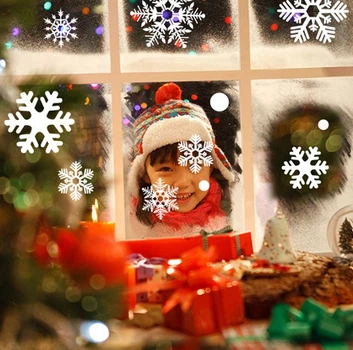 Набір новорічних наклейок на вікно Merry Christmas 3 13748 30х43 см 2 листа