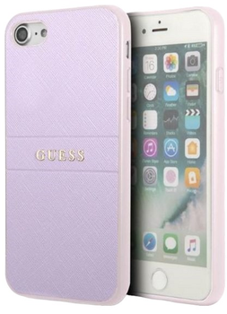 Etui Guess Saffiano Stripe do Apple iPhone 7/8/SE 2020/SE 2022 Purple (3666339050207)