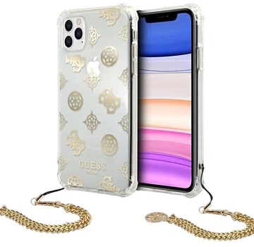 Панель Guess Peony Chain Collection для Apple iPhone 11 Pro Золота (3666339005757)