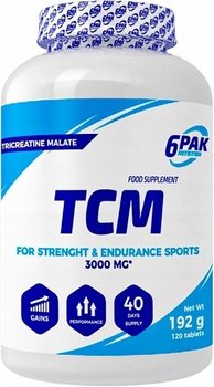 Suplement diety 6PAK Nutrition TCM 120 tabletek (5902811811088)