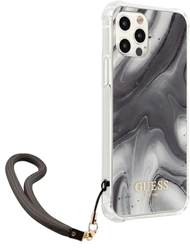 Панель Guess Marble Collection для Apple iPhone 12 Pro Max Сірий (3666339004163)