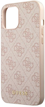 Etui Guess 4G Metal Gold Logo do Apple iPhone 12/12 Pro Pink (3666339005085)