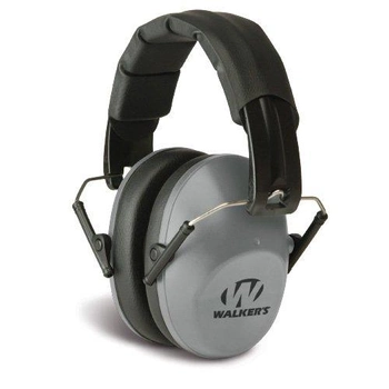 Пасивні тактичні навушники Walker's Pro Low Profile Folding EarMuff, Сірий