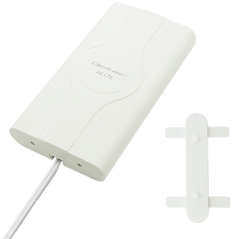 Антена Qoltec 4G LTE DUAL with double SMA connector White (5901878570136)