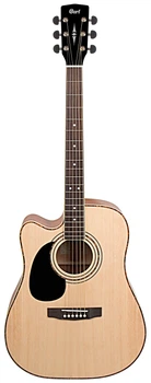 Електроакустична гітара лівостороння CORT AD880CE LH (Natural Satin)