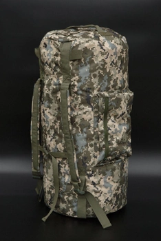 Військовий баул сумка армійська рюкзак 110 літрів піксель