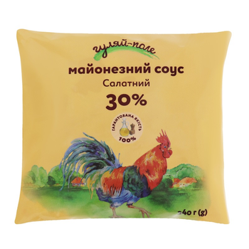 Соус майонезный Гуляй-поле Салатный 30% 340 г (4820137174049)