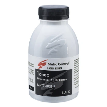 Тонер універсальний MPT7 HP/Canon&nbsp;80г (фасований) Static Control