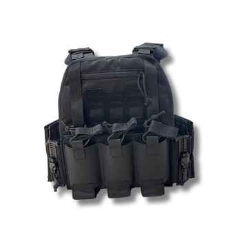 Плитоноска uaBRONIK (Plate Carrier) закритого типу Чорна