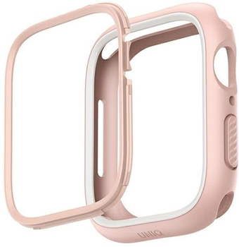 Etui Uniq Moduo do Apple Watch Series 4/5/6/7/8/SE/SE2 40-41 mm Różowy/Biały (8886463680964)