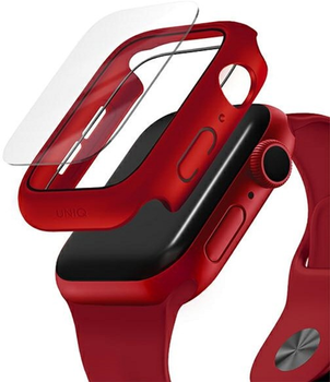 Etui Uniq Nautic do Apple Watch Series 4/5/6/SE 44 mm Czerwony (8886463677681)