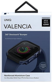 Чохол Uniq Valencia для Apple Watch Series 4/5/6/SE 40 мм Atlantic Blue (8886463675526)