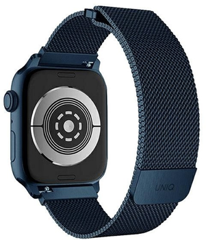 Pasek Uniq Dante Stainless Steel do Apple Watch Series 1/2/3/4/5/6/7/8/SE/SE2 38-41 mm Niebieski (8886463679173)