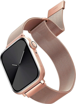 Ремінець Uniq Dante Stainless Steel для Apple Watch Series 1/2/3/4/5/6/7/8/SE/SE2 38-41 мм Rose Gold (8886463669693)