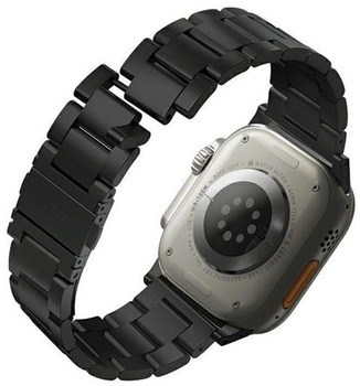 Pasek Uniq Osta Stainless Steel do Apple Watch Series 1/2/3/4/5/6/7/8/SE/SE2/Ultra 42-49 mm Czarny (8886463684634)