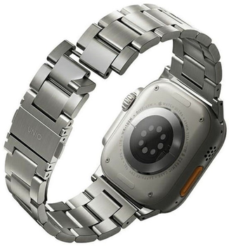 Ремінець Uniq Osta Stainless Steel для Apple Watch Series 1/2/3/4/5/6/7/8/SE/SE2/Ultra 42-49 мм Titanium Silver (8886463684641)