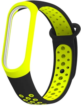 Pasek Beline Silicone do Xiaomi Mi Band 3/4 Czarno-żółty (5903919061283)