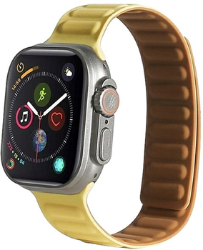 Pasek Beline Magnetic do Apple Watch Series 1/2/3/4/5/6/7/8/SE/SE2 38-41 mm Zółty (5905359812098)