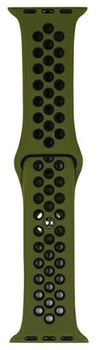 Ремінець Beline Sport Silicone для Apple Watch Series 1/2/3/4/5/6/7/8/SE/SE2 38-41 мм Green-Black (5904422919870)