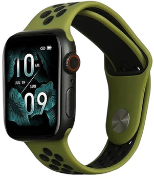 Pasek Beline Sport Silicone do Apple Watch Series 1/2/3/4/5/6/7/8/SE/SE2/Ultra 42-49 mm Zielono-Czarny (5904422919924)