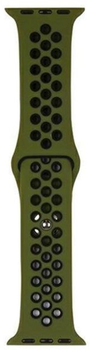 Ремінець Beline Sport Silicone для Apple Watch Series 1/2/3/4/5/6/7/8/SE/SE2/Ultra 42-49 мм Green-Black (5904422919924)