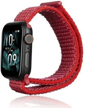 Pasek Beline Nylon do Apple Watch Series 1/2/3/4/5/6/7/8/SE/SE2/Ultra 42-49 mm Czerwony (5904422912512)