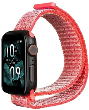 Ремінець Beline Nylon для Apple Watch Series 1/2/3/4/5/6/7/8/SE/SE2/Ultra 42-49 мм Hot pink (5904422911317)