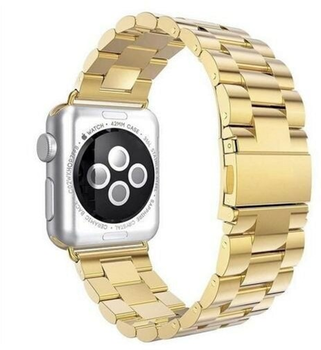 Ремінець Mercury Metal для Apple Watch Series 1/2/3/4/5/6/7/8/SE/SE2 38-41 мм Gold (8809724801335)