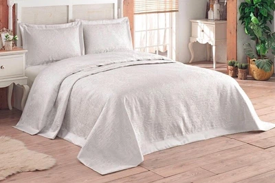 Покрывало с наволочками Hanibaba. Gardenia gumus silver-240х260+50х70(2 шт)