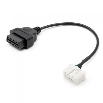 Діагностичний перехідник OBD2 Tesla 12 pin для під'єднання діагностики до авто Tesla (12pin - 16pin)