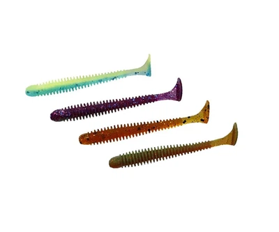 Силіконова приманка Crazy Fish Vibro worm 2.5'' 81-65-M122-6 кальмар,81-65-M122-6