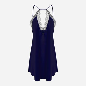 Нічна сорочка жіноча DKaren Slip Tifany XS Темно-синя (5903068501500)