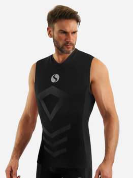 Koszulka męska termiczna bez rękawów Sesto Senso CL38 L/XL Czarna (5904280037563)