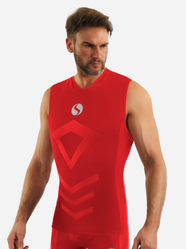 Koszulka męska termiczna bez rękawów Sesto Senso CL38 L/XL Czerwona (5904280037624)