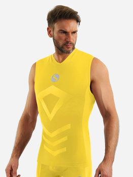 Koszulka męska termiczna bez rękawów Sesto Senso CL38 S/M Żółta (5904280037679)