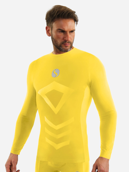 Koszulka męska termiczna długi rękaw Sesto Senso CL40 S/M Żółta (5904280038218)