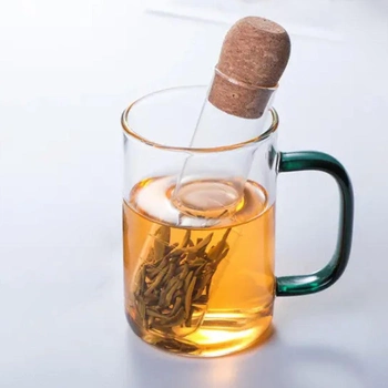 Скляна колба фільтр для заварювання чаю "Чайний майстер", 15,5см