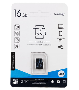 Карта памяти T&G 16 Gb microSD (class 10)
