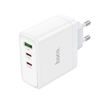 Зарядне мережеве Hoco N30 2Type-C-USB PD65W швидка зарядка Білий