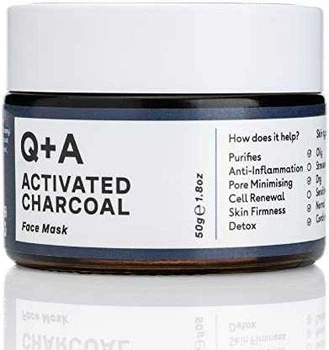 Маска для лица с активированным углем Q+A Activated Charcoal Face Mask 50 г