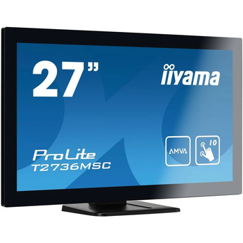 Монитор 27" AMVA Iiyama T2736MSC-B1 сенсорный экран Черный